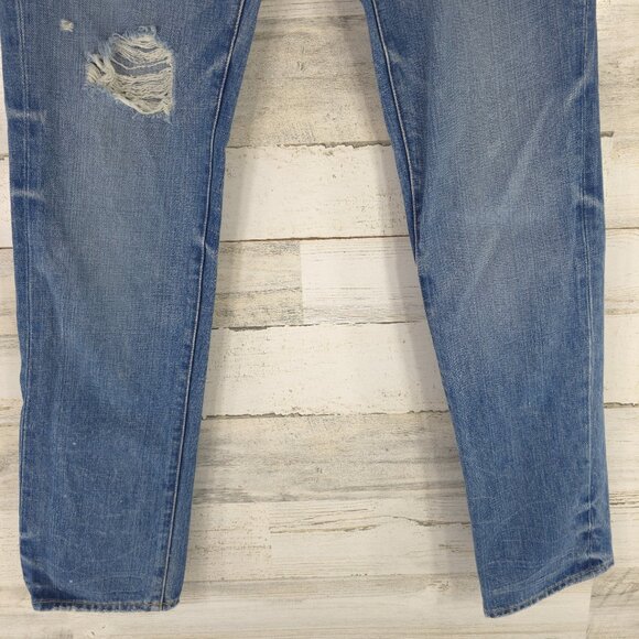 ABERCROMBIE AND FITCH JEANS MEN'S SIZE 30x31 DISTRESSED REFULAR FIT STRAIGHT LEG - Picture 6 of 16